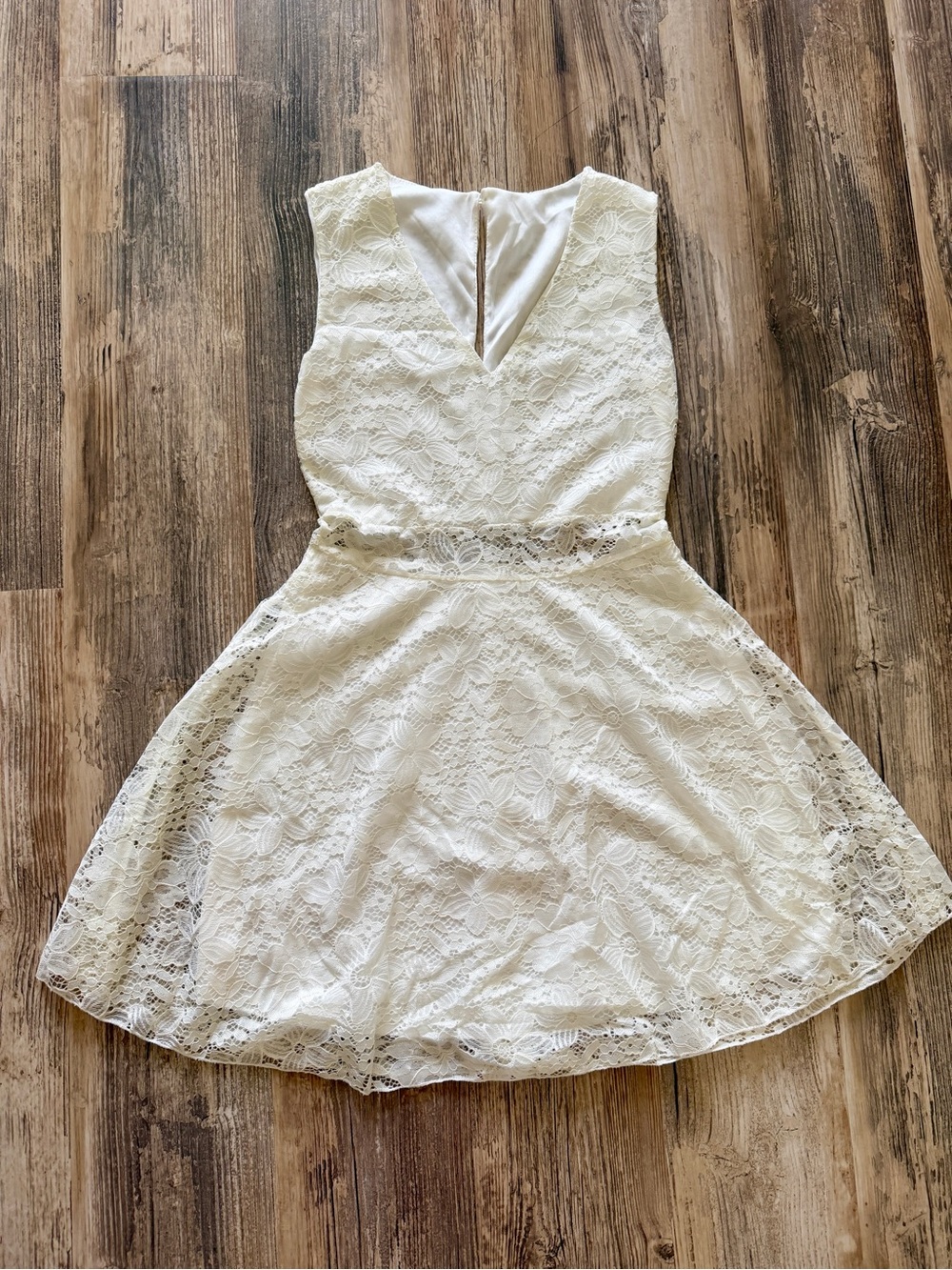 Vibe Ivory Lace A-Line Dress